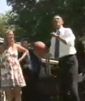 Obama with UConn